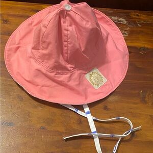 Hamptons Hot Pink & Blue Bamboo Proverbs Sun Hat